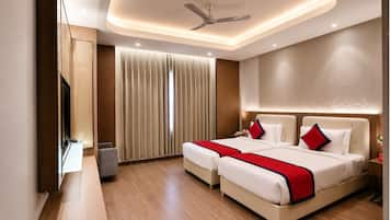 Deluxe Twin Room | Premium bedding, minibar, in-room safe, desk