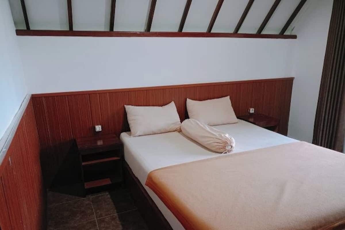 Standard dubbelrum - 1 queensize-säng - balkong - utsikt mot bergen