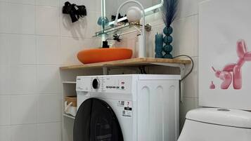 Een douche, een haardroger
