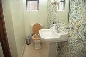 Cottage, patio, vista montagna | Bagno