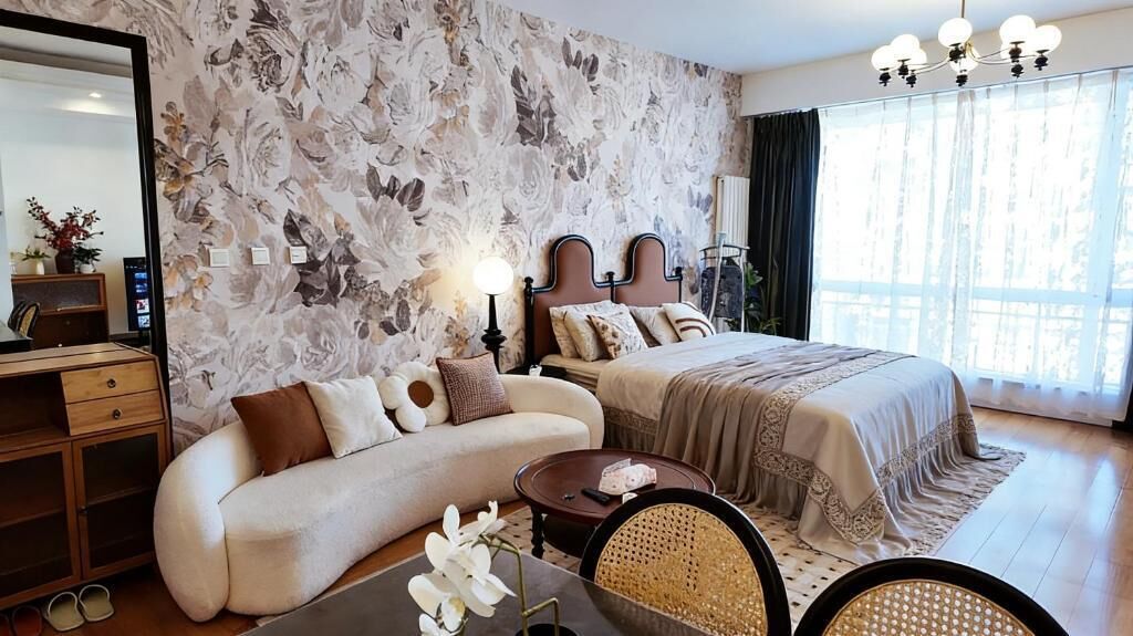 Estudio clásico, balcón