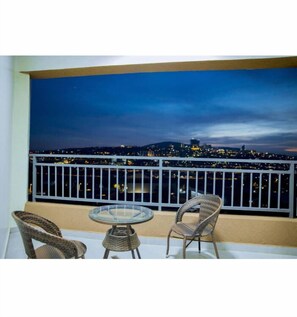 Uitzicht vanaf balkon