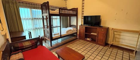 Iron/ironing board, internet, bed sheets, wheelchair access
