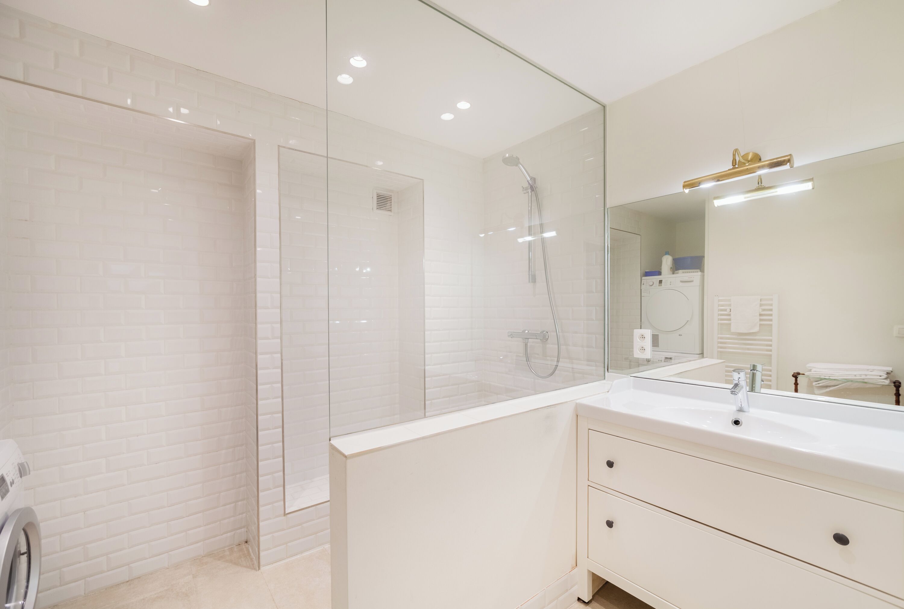 Shower, hair dryer
