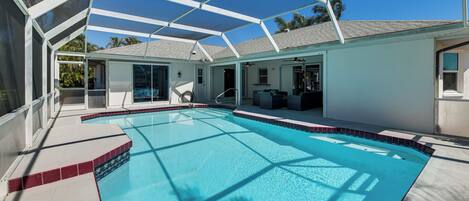 A heated pool