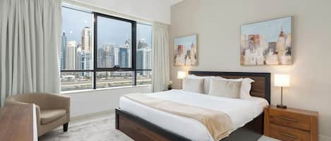 Apartment, City View | In-room safe, blackout curtains, iron/ironing board, free WiFi