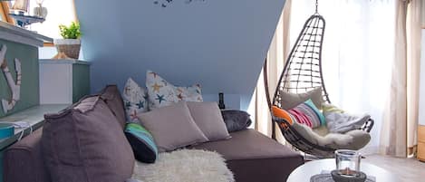 TV, DVD player, stereo