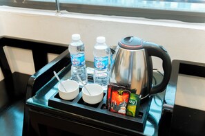 Chambre supérieure double, vue sur la ville | Café et/ou machine à café
