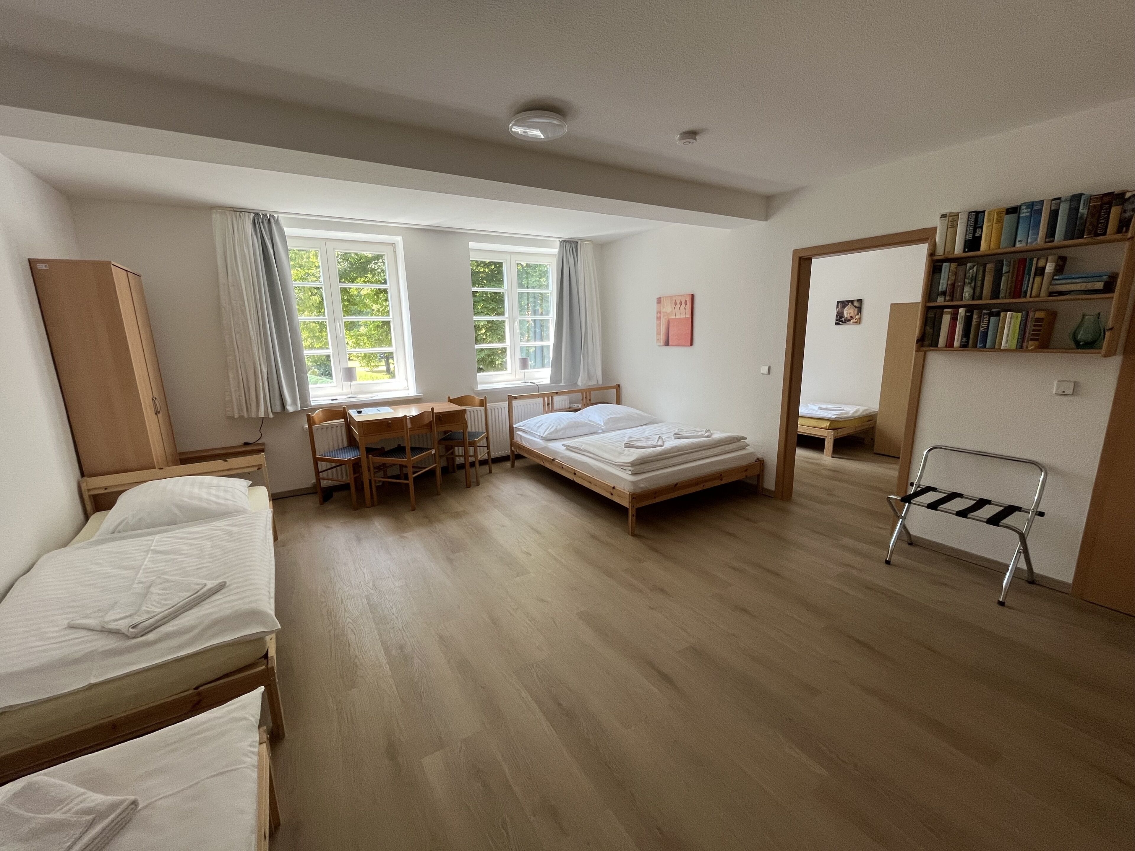 Familiekamer, uitzicht op tuin