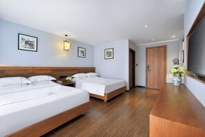 Superior Twin Room, 2 Double Beds | Desk, laptop workspace, blackout curtains, free WiFi