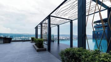 Deluxe Apartment, Balcony, City View | Pool