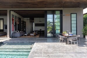 Deluxe Villa, 3 Bedrooms, Pool View | Outdoor dining - White Lotus Estate Samui (Koh Samui)