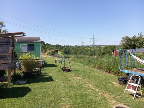 Bauwagen 'Nature Pure/No.7' with Private Outdoor Area and Countryside Views