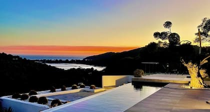 Ibiza sea view villa / private infinity pool in Salinas natural reserve / all AC