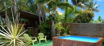 Cabin 'La Cabane Des Tropiques' with Private Pool, Wi-Fi and Air Conditioning