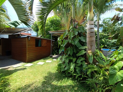 Cabin 'Glamping de Charme' mit privatem Pool, Garten und WLAN