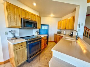 Private kitchen - Tranquil 1 bedroom North Shore retreat with views of Lake Superior or Poplar River (Lutsen)
