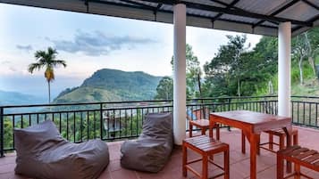 Deluxe Double Room, Balcony, Mountain View | Outdoor dining