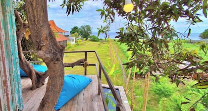Treehouse Cabin w/ Private Pool, Farm Views & Beach Access