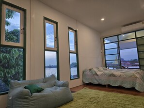 Interior - Sabai Sabai House Koh Kret  ON the river! Bangkok Staycation Relaxing / Fishing (ต.เกาะเกร็ด)