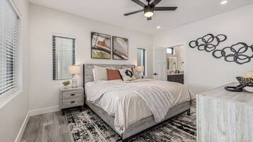 5 bedrooms, iron/ironing board, WiFi, bed sheets