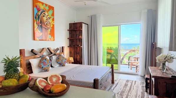 Studio, 1 Bedroom, Ocean View | Free WiFi, bed sheets
