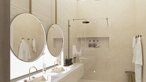 Shower, hair dryer, towels - Villa Lucija Loparia pool&welness by Villas Guide (Lopar)