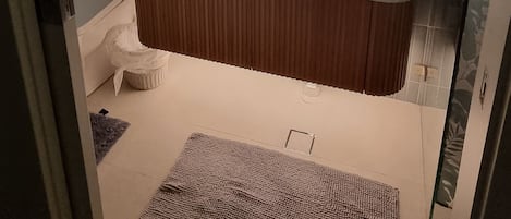 Suihku, hiustenkuivaaja, bidee, pyyhkeet