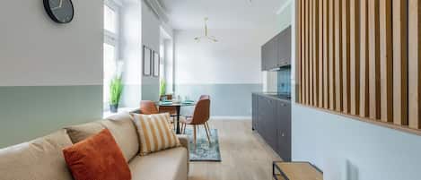 Apartment, City View | Living area