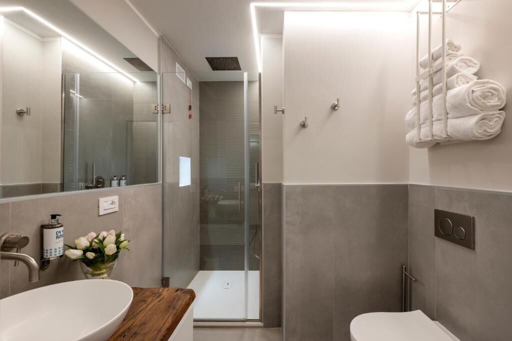 Superior-Doppel- oder -Zweibettzimmer, Gartenblick | Badezimmer