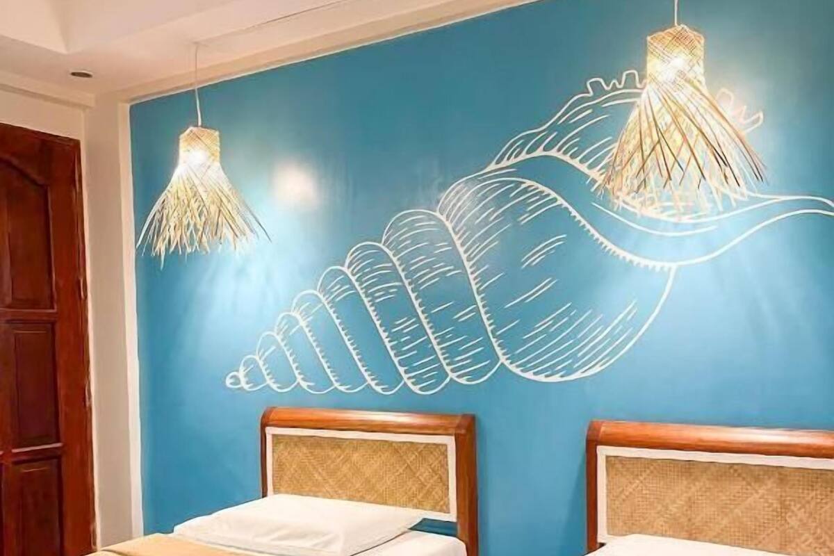 舒適雙床房, 露台, 海景