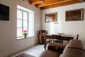 Superior Apartment, 1 Bedroom | Living area | 30-inch TV with satellite channels - Varenna Apartments by Wonderful Italy (Perledo)