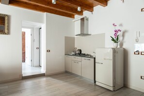 Superior Apartment, 1 Bedroom | Private kitchen | Fridge, stovetop, cookware/dishes/utensils - Varenna Apartments by Wonderful Italy (Perledo)