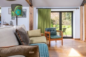 TV, fireplace - Old Church Hall, Glandford, Norfolk (Glandford)