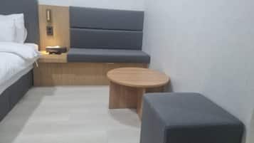 Standard Double Room, City View | Desk, laptop workspace, blackout drapes, soundproofing