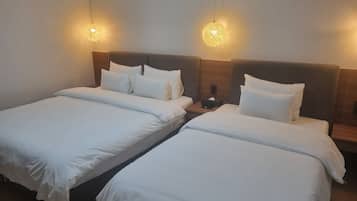 Deluxe Twin Room, City View | Desk, laptop workspace, blackout drapes, soundproofing