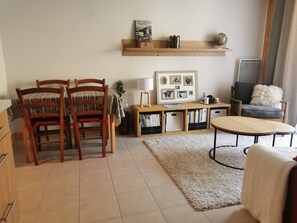 Living area - Cosy studio in a great location (La Chapelle-d'Abondance)
