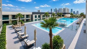 Pool - Oceanfront Studio by Blue Bay Walk, Free Parking (Ajmal Makan)