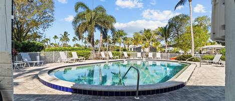 A heated pool