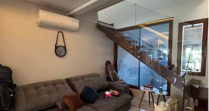 Entire house with air conditioning and 3 bedrooms.