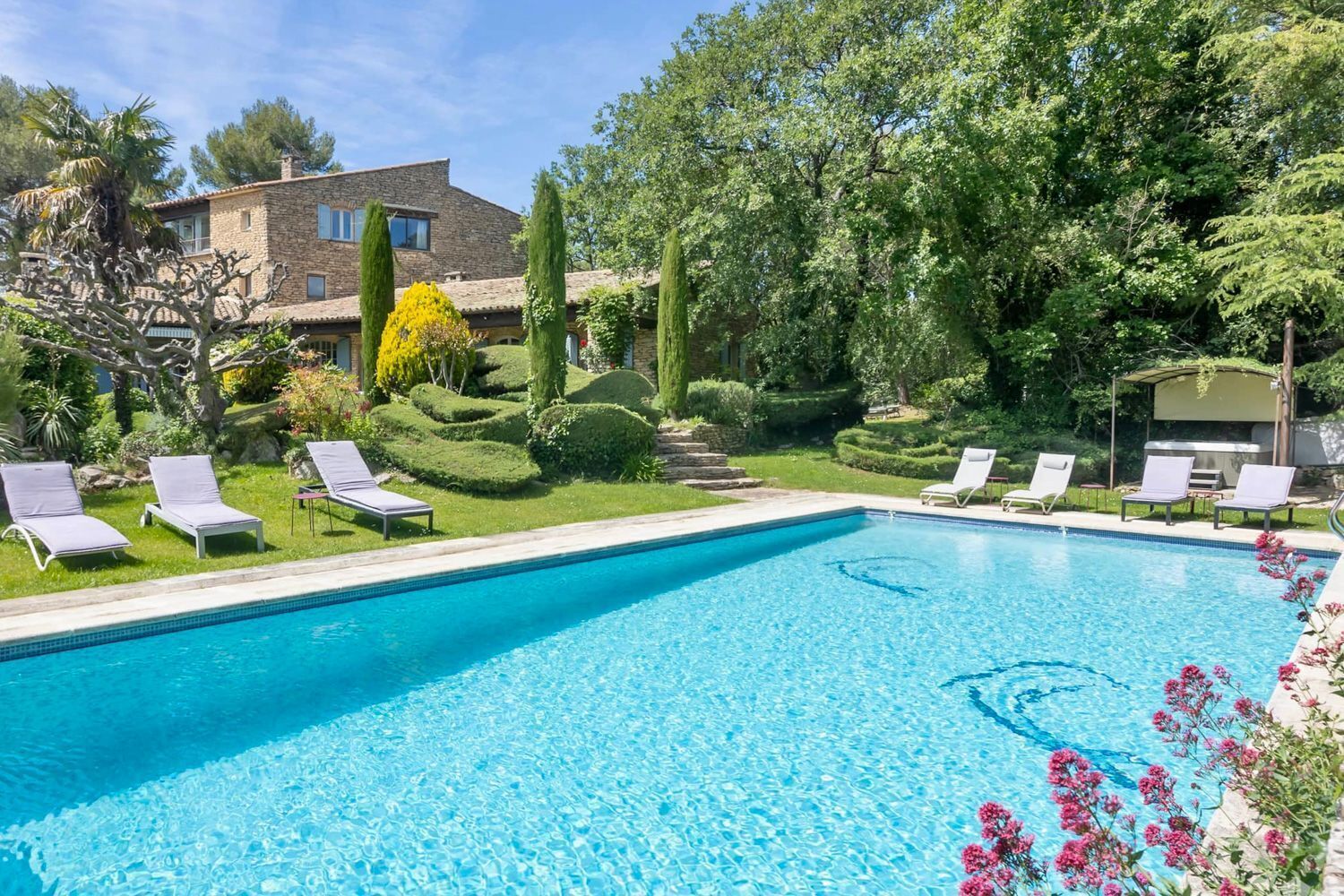 A heated pool