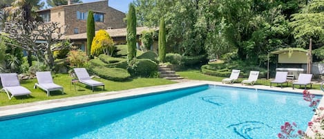 A heated pool