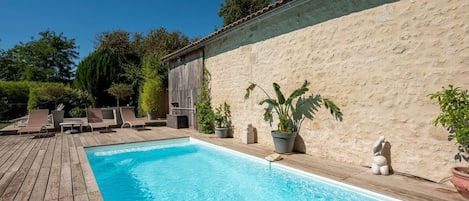 A heated pool