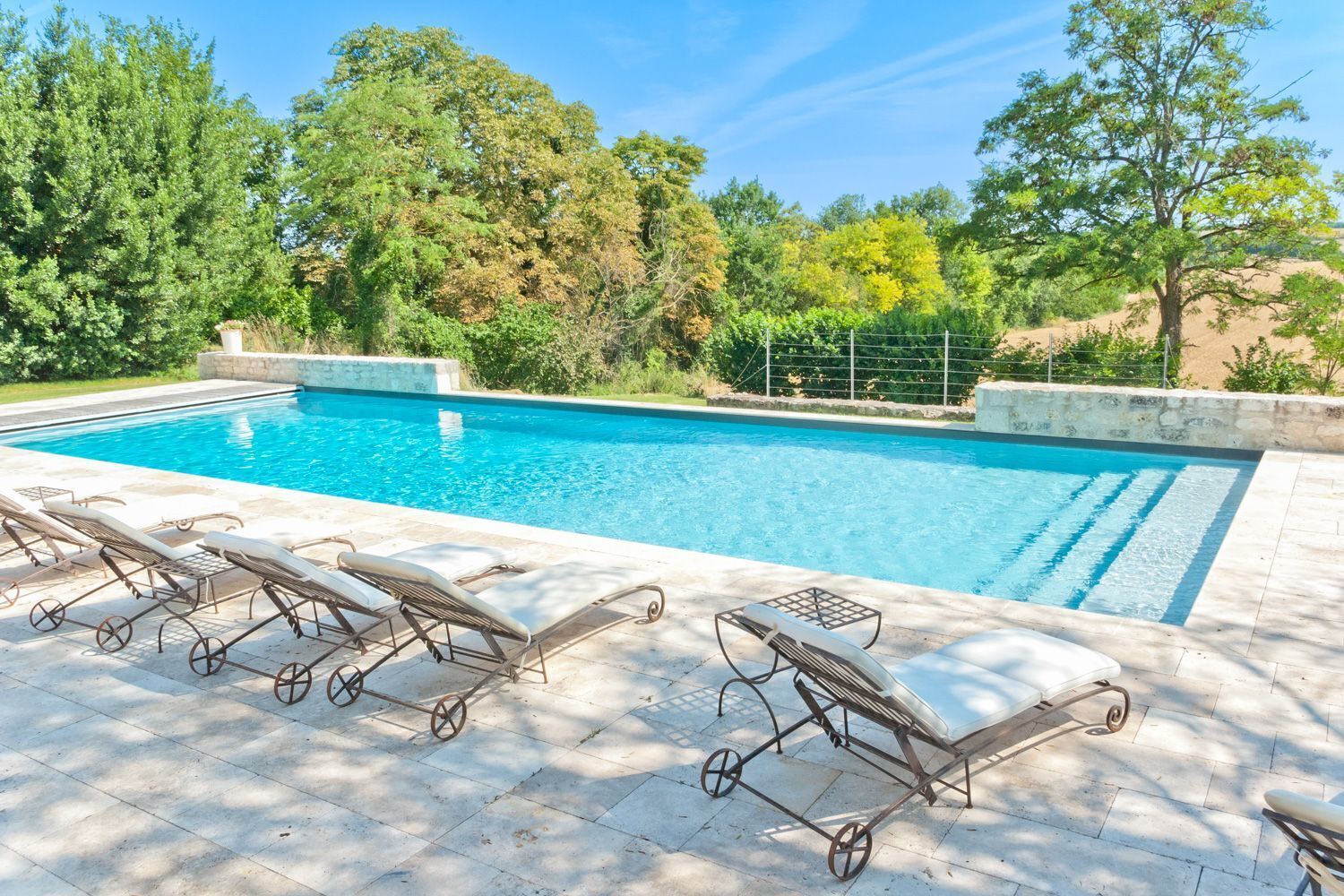 A heated pool