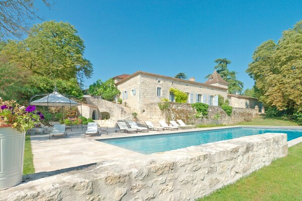 A heated pool