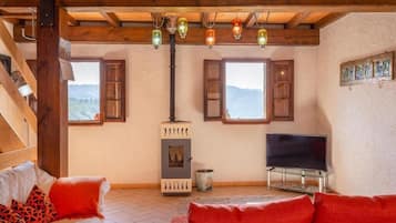 House, Private Pool, Valley View | Living area | Flat-screen TV