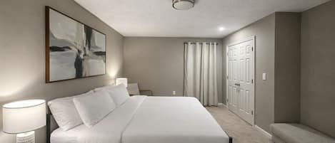 4 bedrooms, iron/ironing board, WiFi, bed sheets