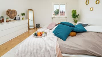 Deluxe-Apartment, Balkon, Gartenblick | Kostenloses WLAN