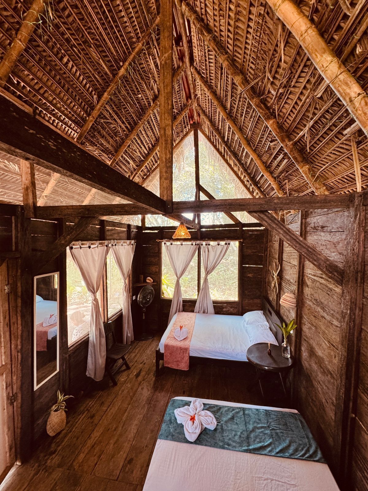 Twin kamer, terras, uitzicht op tuin