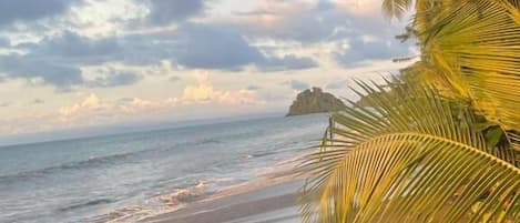 Beach nearby, black sand